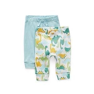 Okie Dokie Baby Boys 2-Pc Cuffed Pull-On Pants Set – NWT, Sizes 3M, 12M & 18M